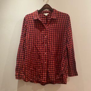 H&M red and black flannel